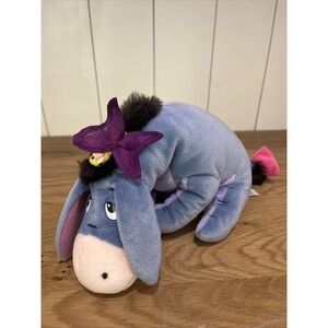 Disney Gund Winnie the Pooh Eeyore Butterfly On Head Plush Stuffed Animal 10"